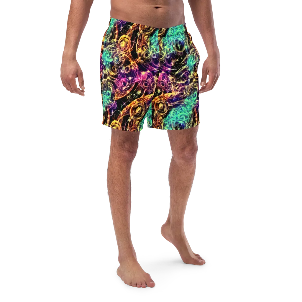 Radiant Spiral on Swim Trunks — Front