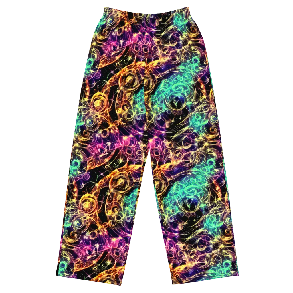 Radiant Spiral on Wide-Leg Pants — Front