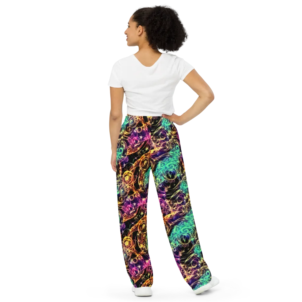 Radiant Spiral on Wide-Leg Pants — Back