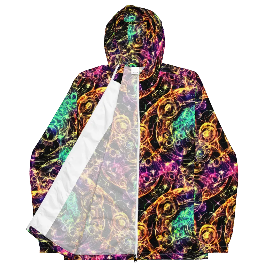 Radiant Spiral on Men's Windbreaker — Front
