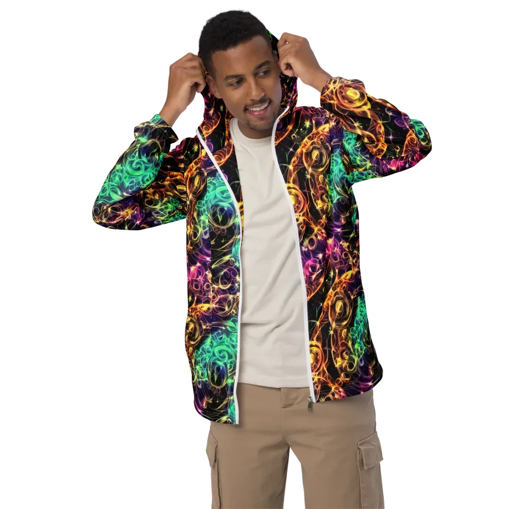 Radiant Spiral on Men's Windbreaker — Front