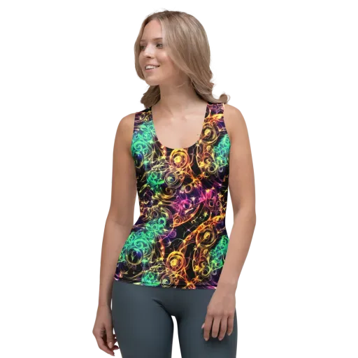 Radiant Spiral on a Women's Tank Top