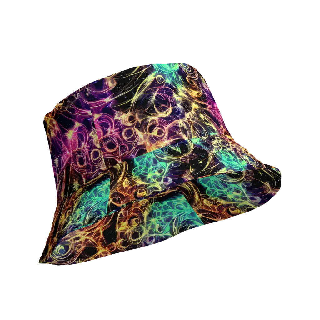 Radiant Spiral on Reversible Bucket Hat — Product details Outside