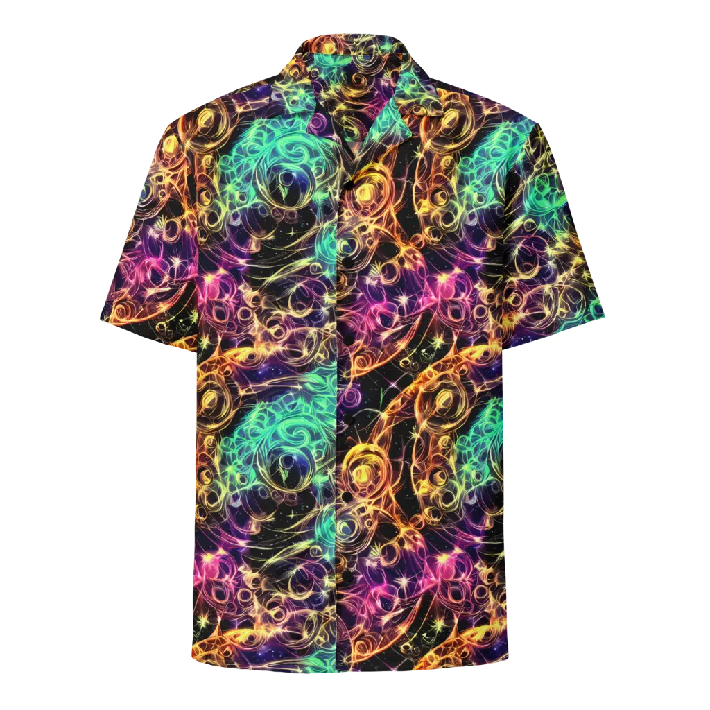 Radiant Spiral on Button Shirt — Front