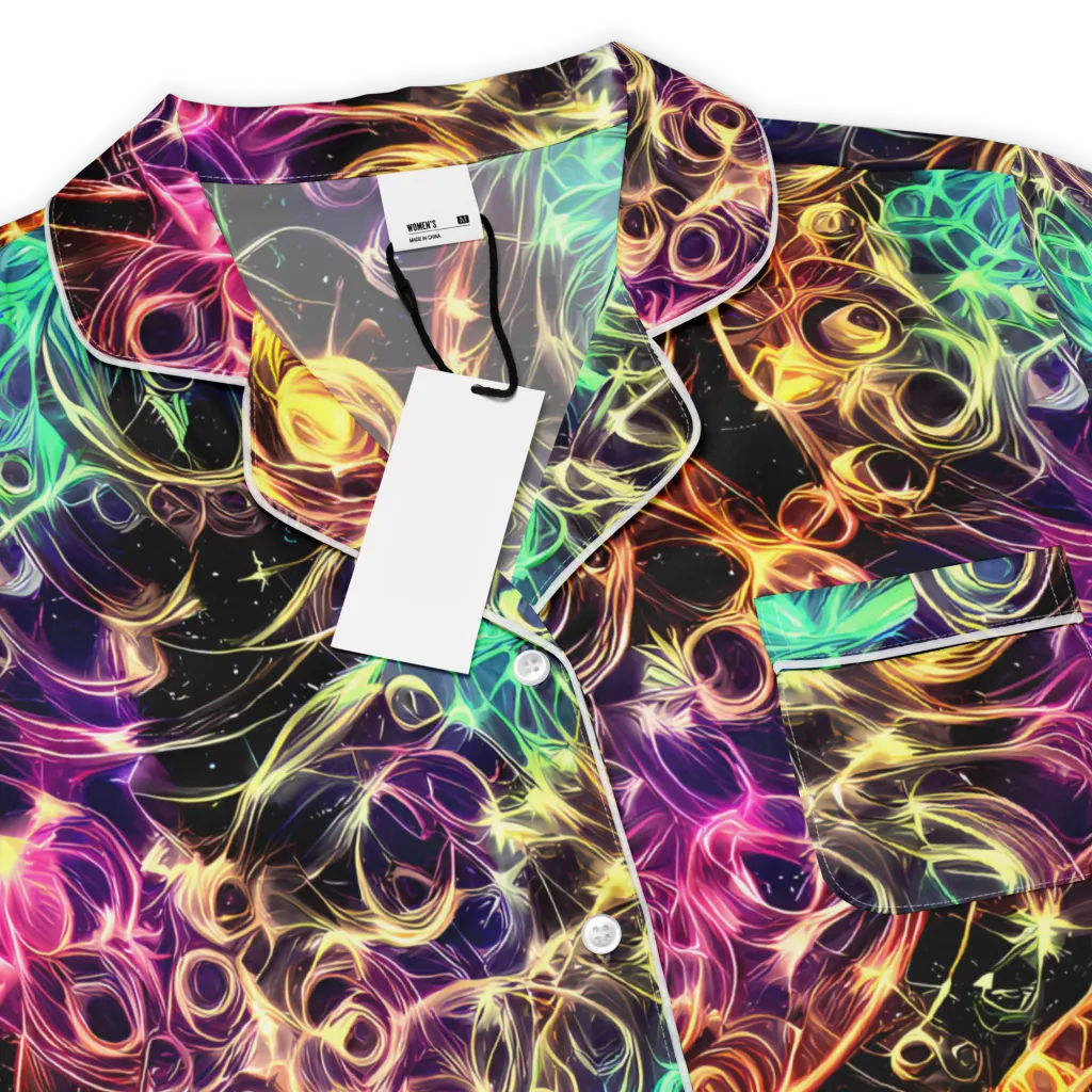 Radiant Spiral on Women's Short Sleeve Pajama Top — Product details