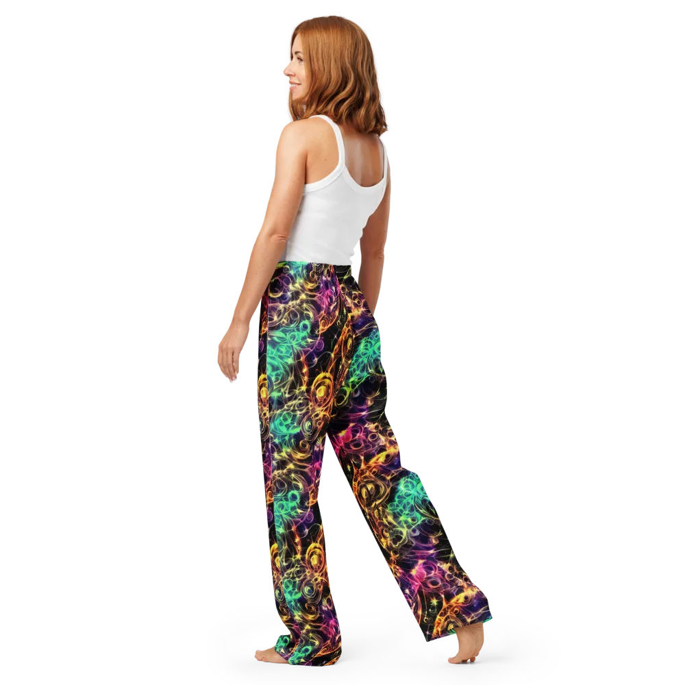 Radiant Spiral on Women's Pajama Pants — Back