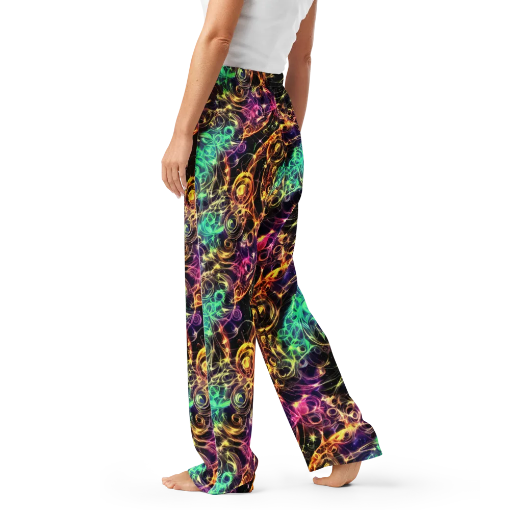 Radiant Spiral on Women's Pajama Pants — Left