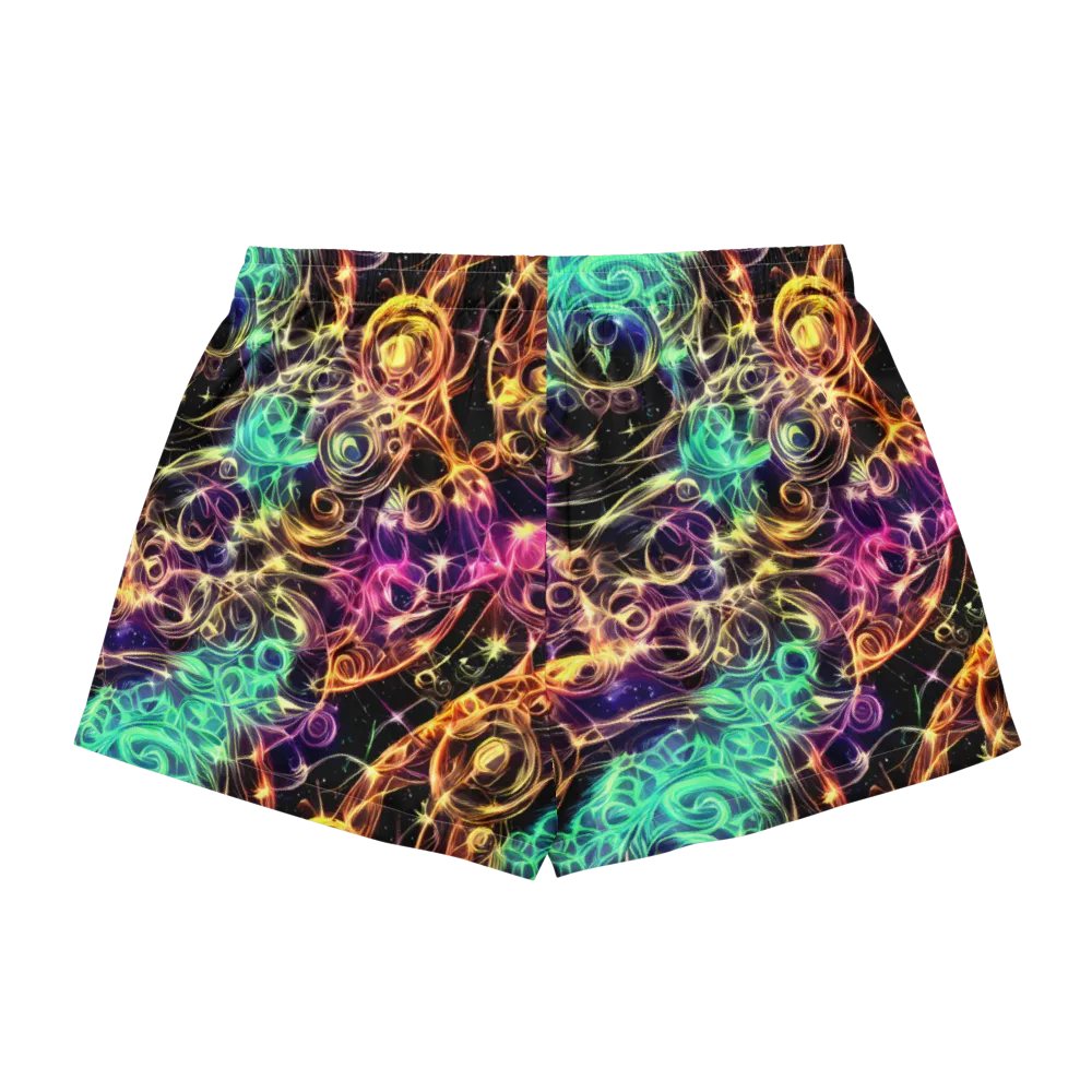 Radiant Spiral on Women's Pajama Shorts — Back