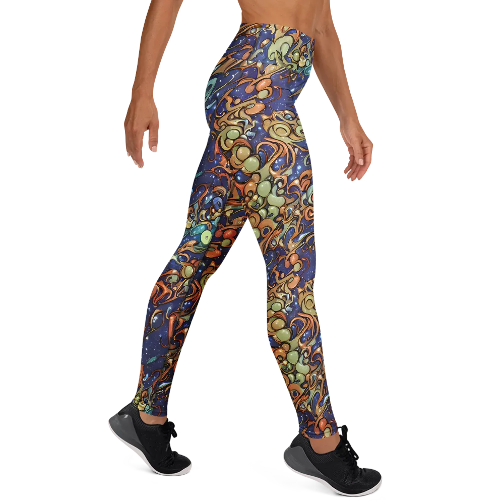 Celestial Melt on Yoga Leggings — Right