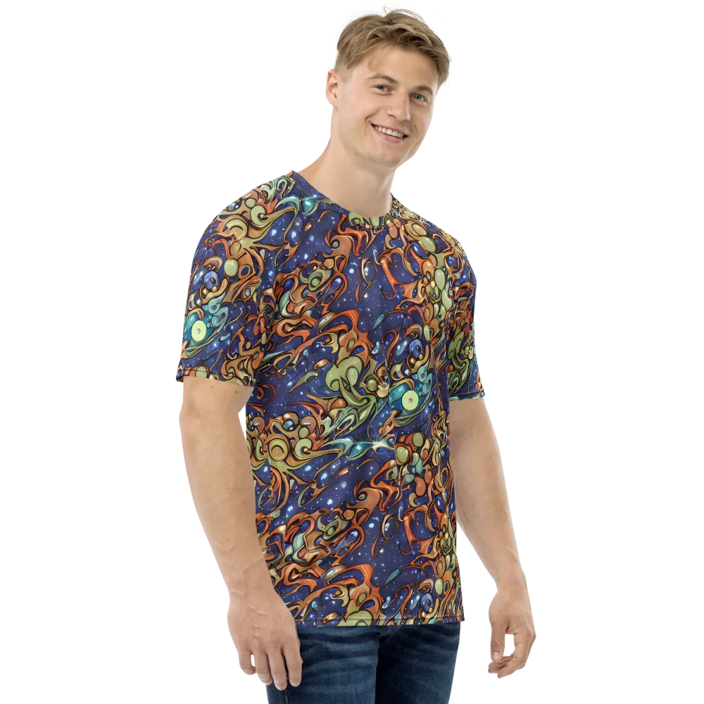 Celestial Melt on Men's Crew Neck T-Shirt — Right