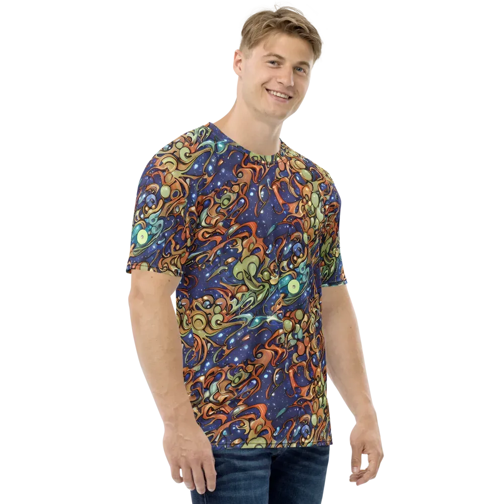 Celestial Melt on Men's Crew Neck T-Shirt — Right