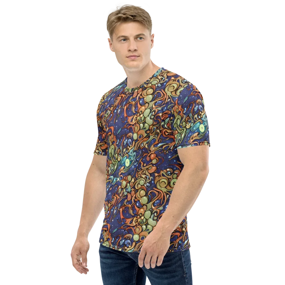 Celestial Melt on Men's Crew Neck T-Shirt — Left