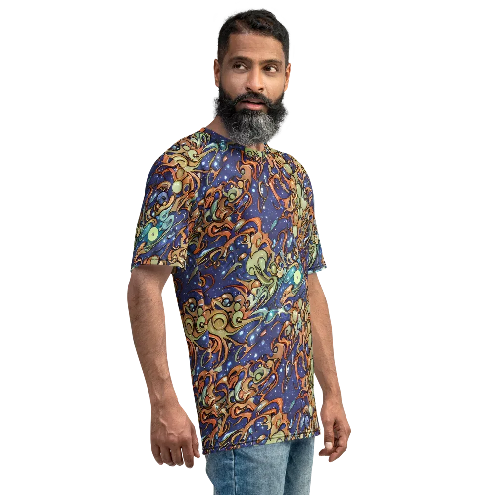 Celestial Melt on Men's Crew Neck T-Shirt — Right