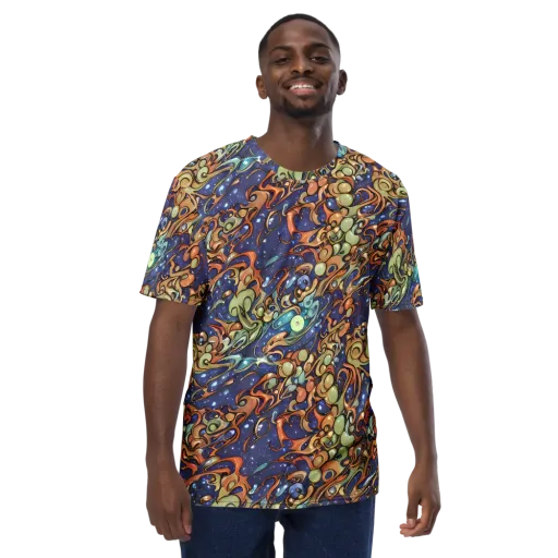 Celestial Melt on a Men's Crew Neck T-Shirt