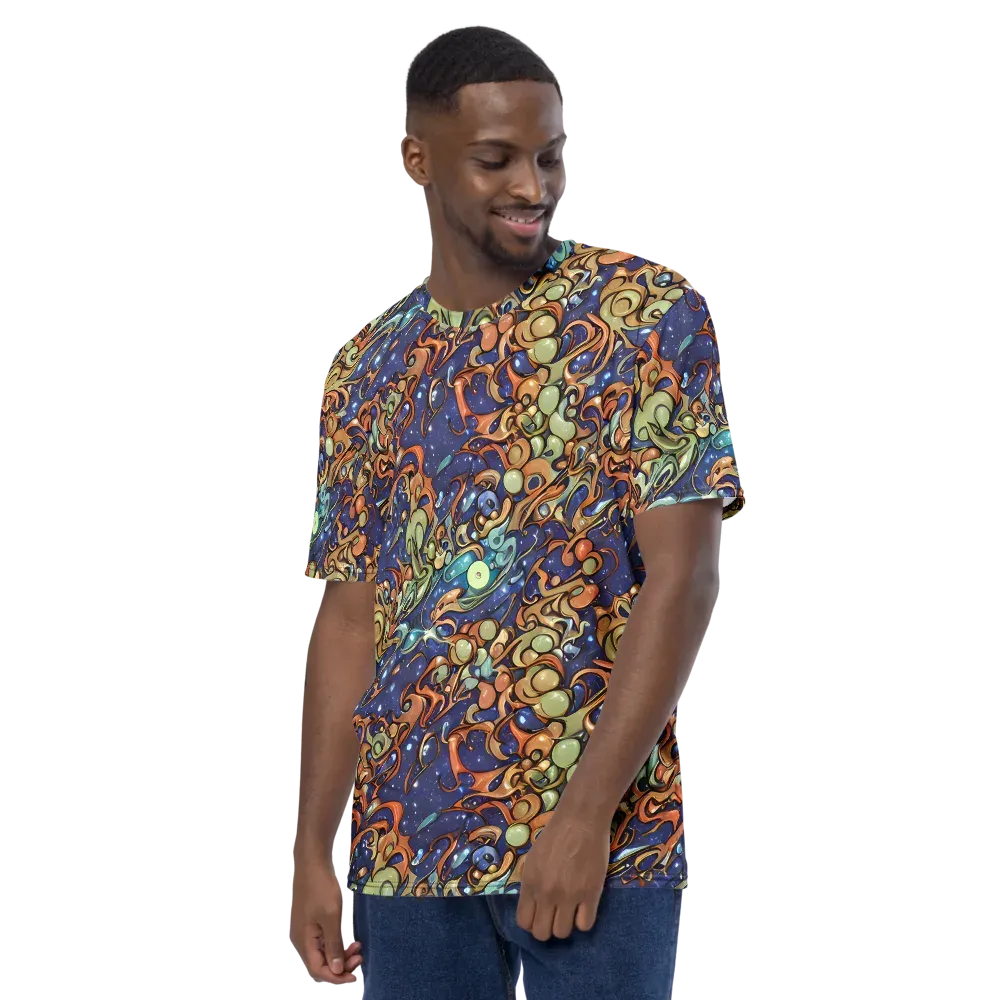 Celestial Melt on Men's Crew Neck T-Shirt — Left
