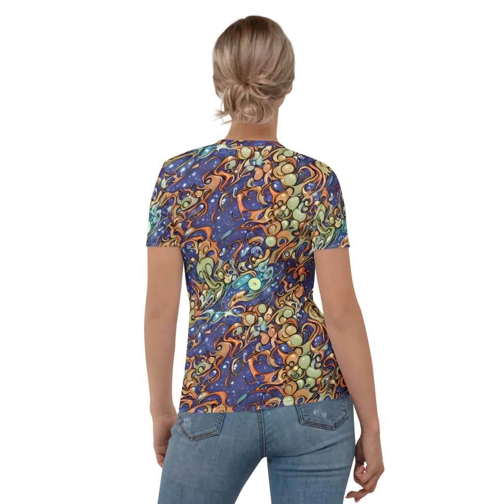 Celestial Melt on Women's Crew Neck T-Shirt — Back