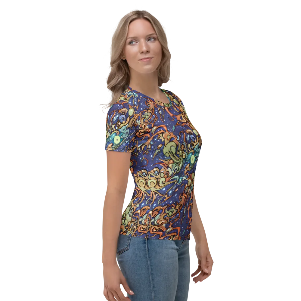 Celestial Melt on Women's Crew Neck T-Shirt — Right