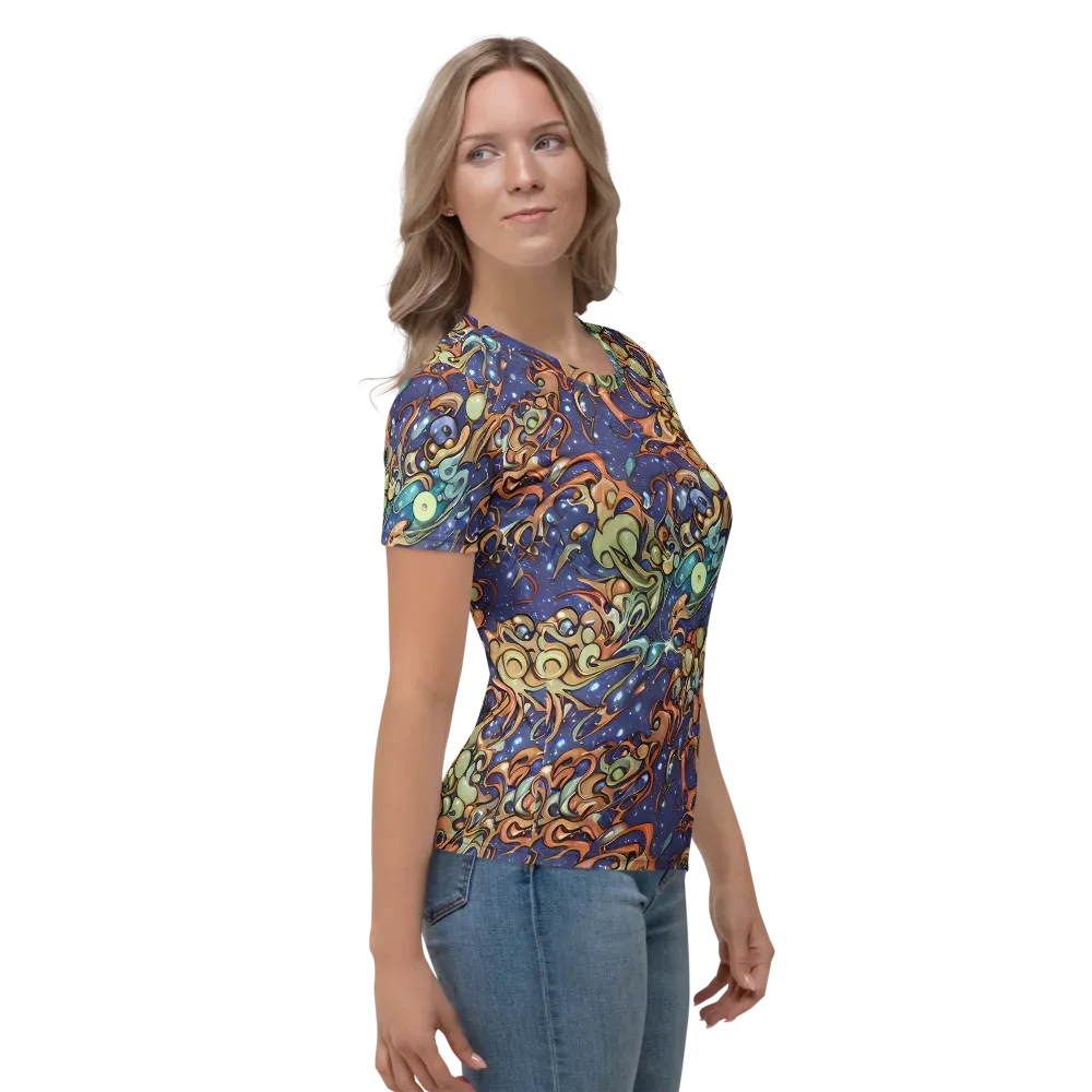Celestial Melt on Women's Crew Neck T-Shirt — Right
