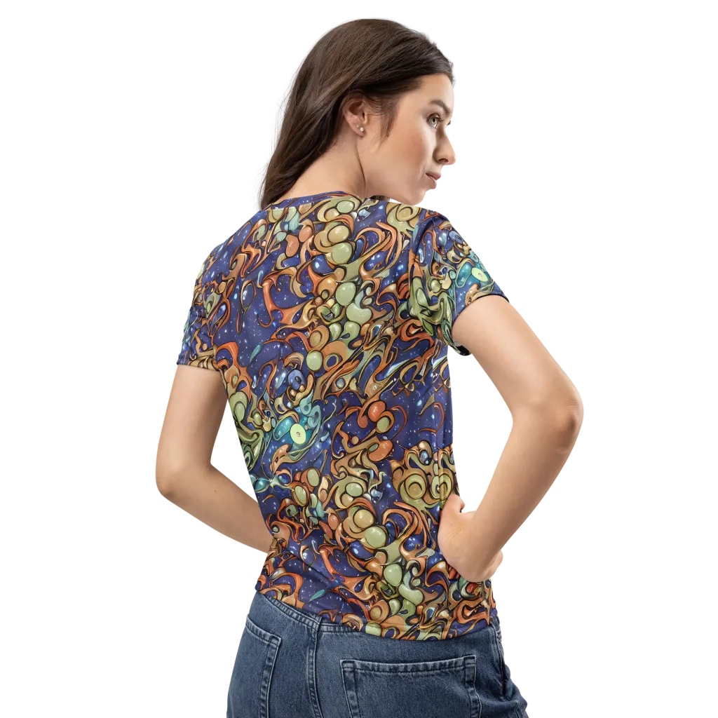 Celestial Melt on Women's Crew Neck T-Shirt — Back
