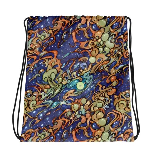 Celestial Melt on a Drawstring Bag