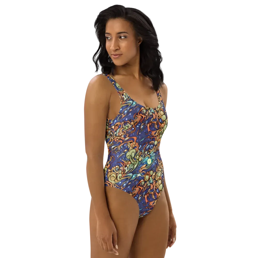 Celestial Melt on One-Piece Swimsuit — Right