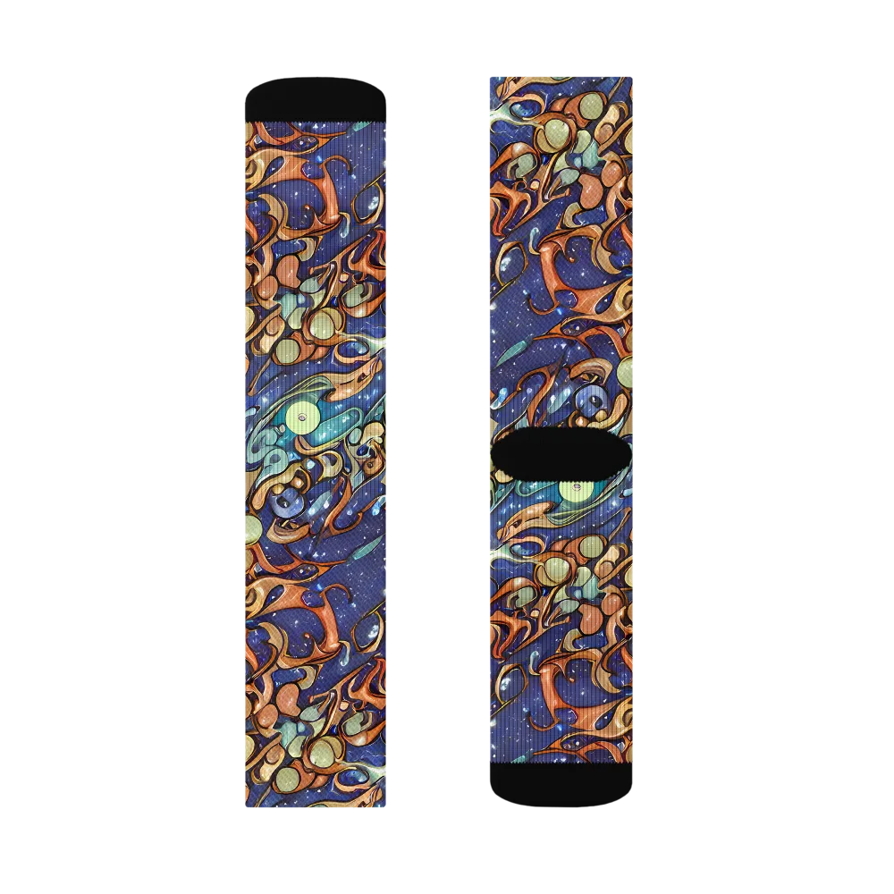 Celestial Melt on Socks — Left Sock