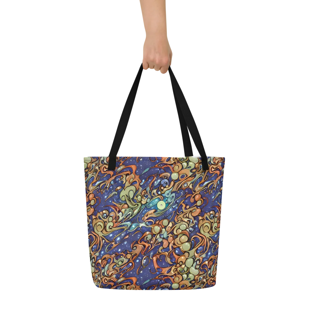 Celestial Melt on Large Tote Bag W/ Pocket — Front