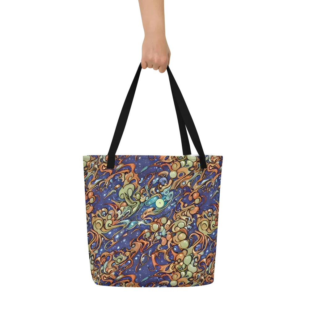Celestial Melt on Large Tote Bag W/ Pocket — Front