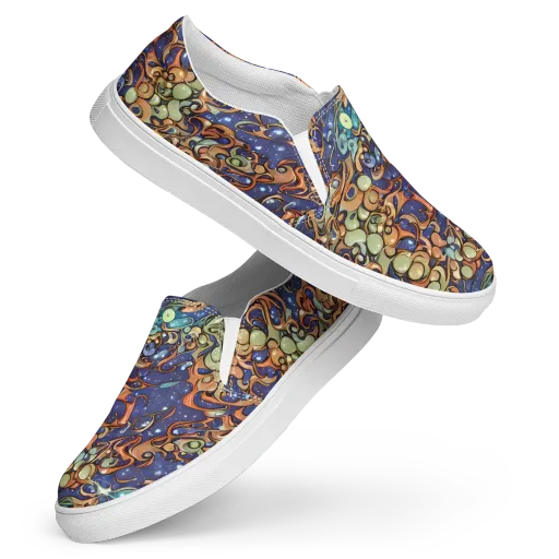 Celestial Melt on a Women's Slip-On Canvas Shoes