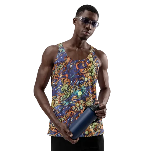 Celestial Melt on a Men's Tank Top