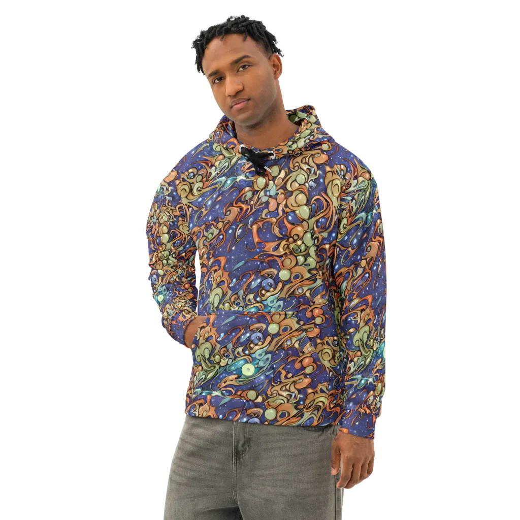 Celestial Melt on Cotton Hoodie — Left Front