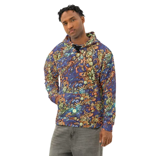 Celestial Melt on a Cotton Hoodie