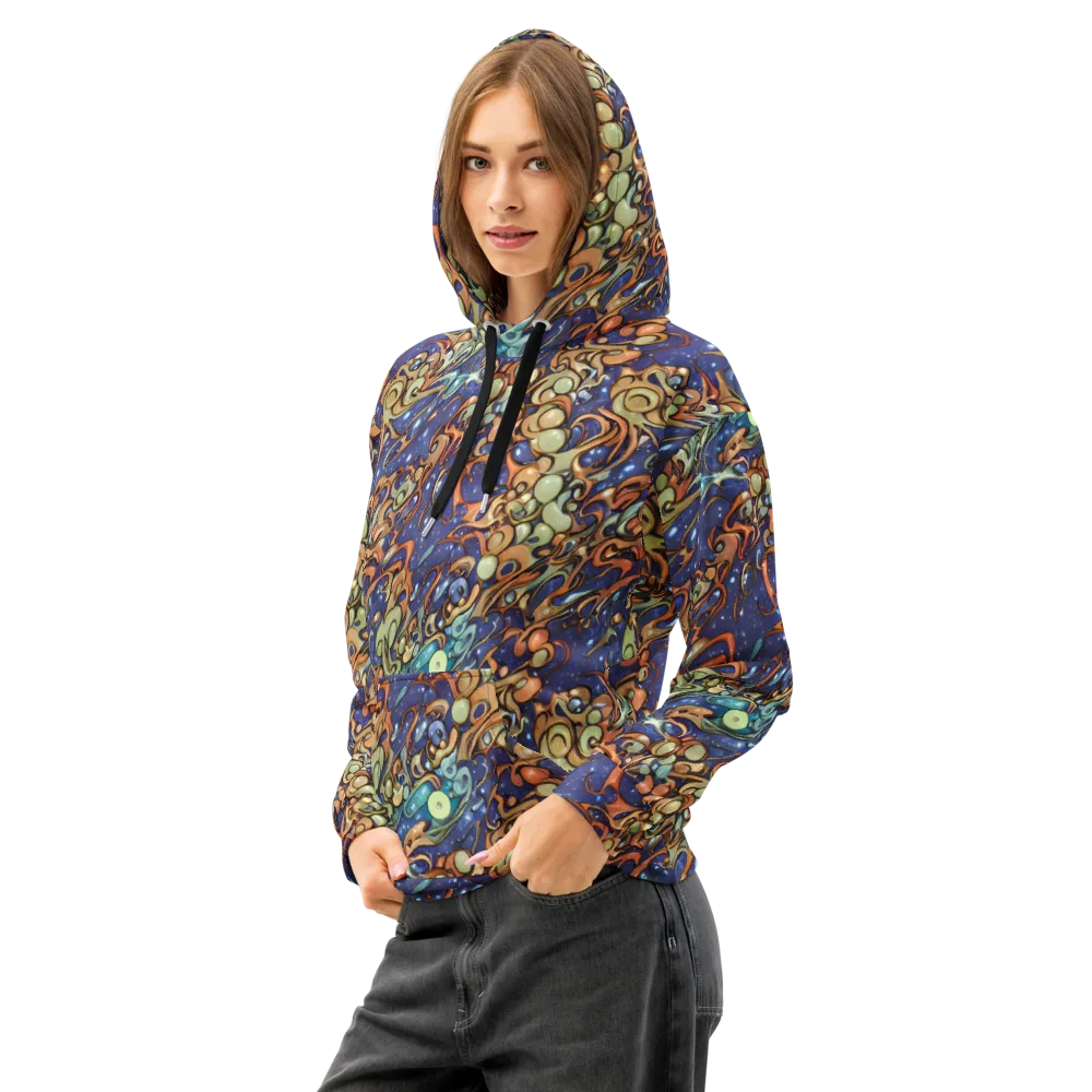Celestial Melt on Cotton Hoodie — Left Front