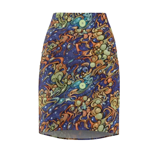 Celestial Melt on a Pencil Skirt
