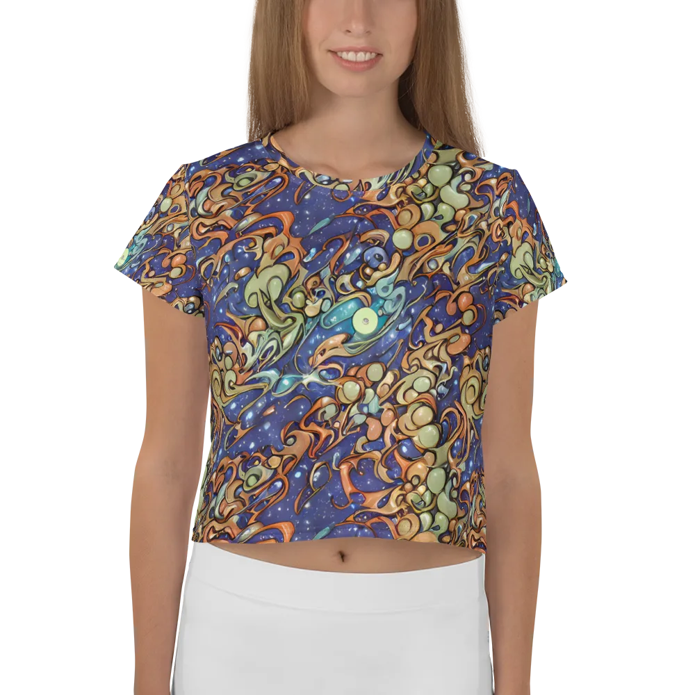 Celestial Melt on Crop Tee — Front