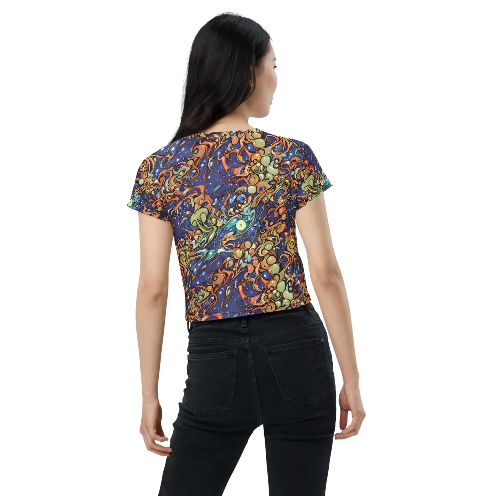 Celestial Melt on Crop Tee — Back