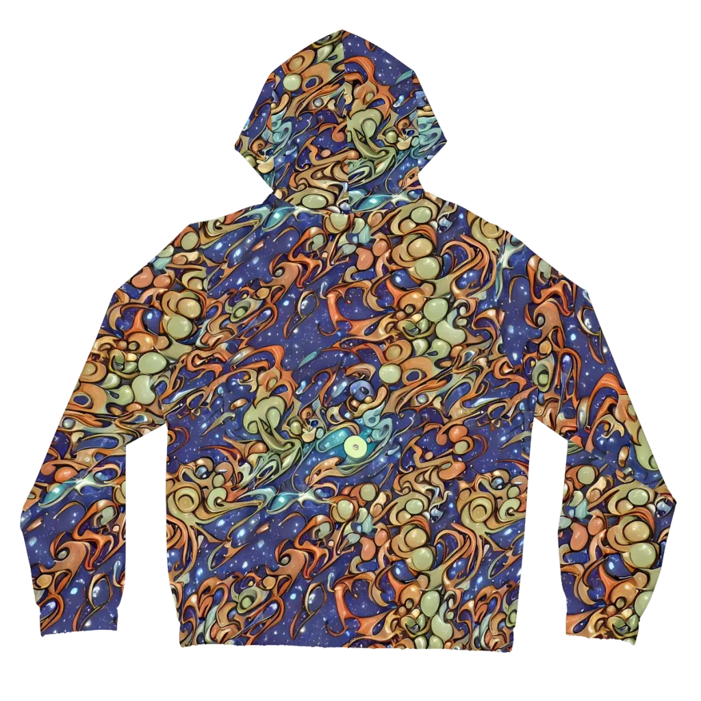 Celestial Melt on Women's Full-Zip Hoodie — Back