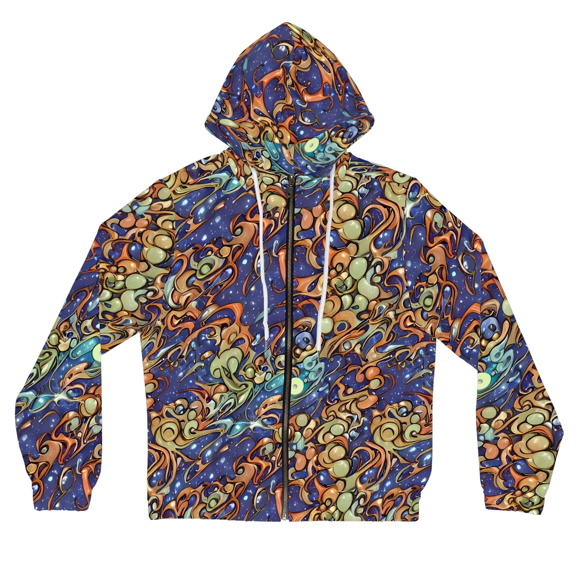 Celestial Melt on Women's Full-Zip Hoodie — Front