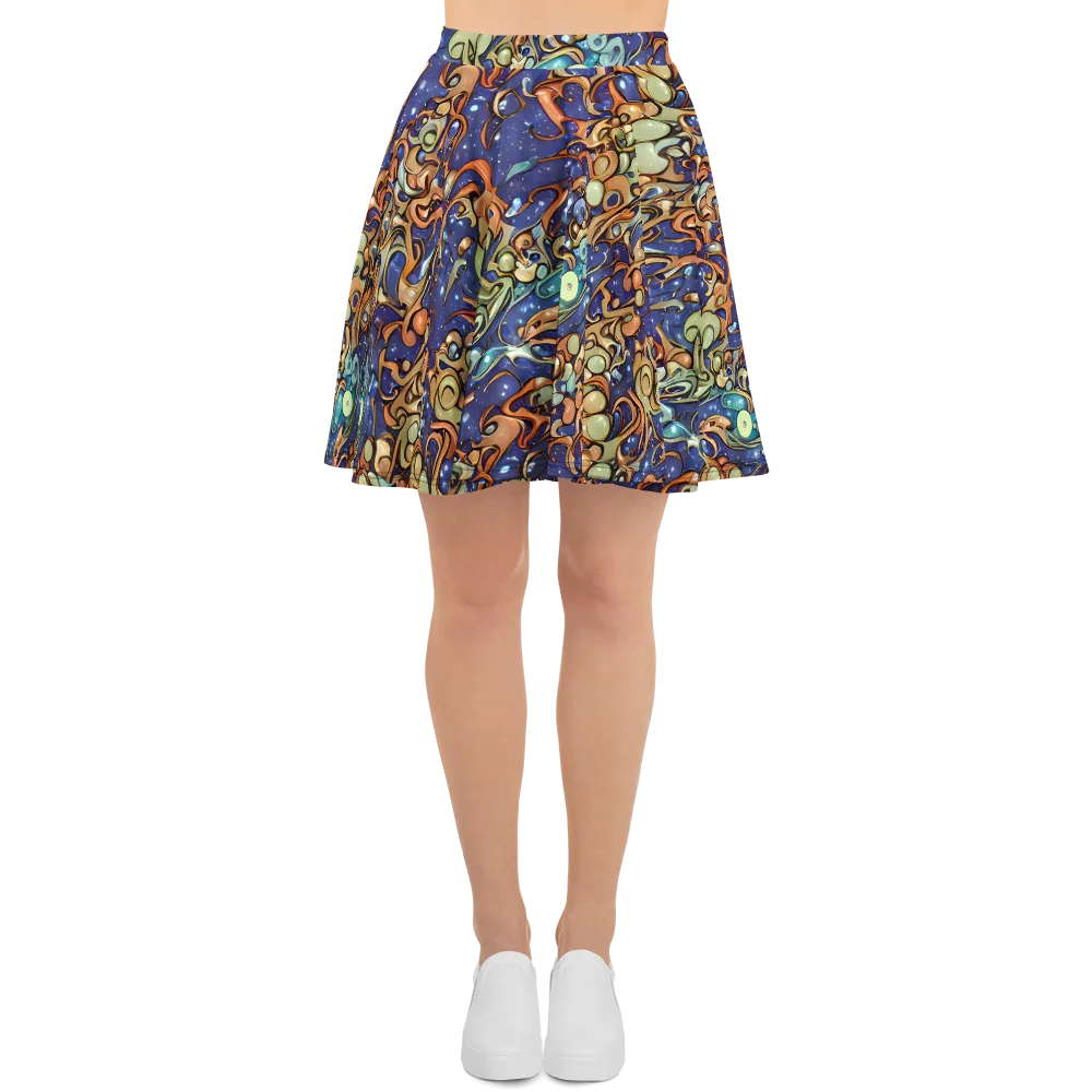 Celestial Melt on Skater Skirt — Front