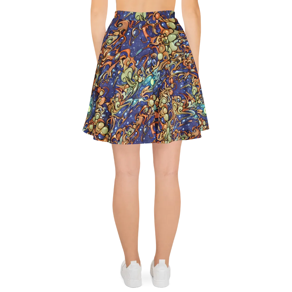 Celestial Melt on Skater Skirt — Back