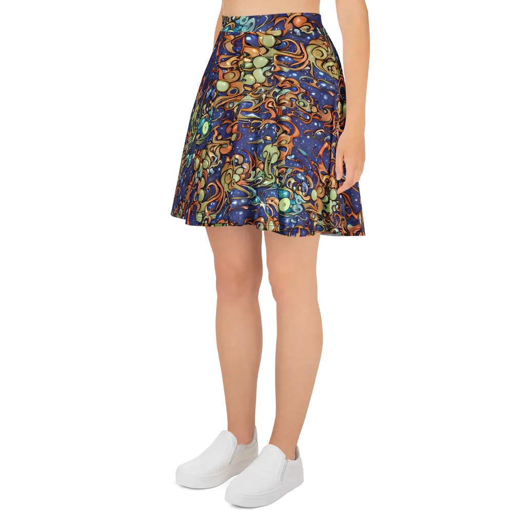 Celestial Melt on Skater Skirt — Left
