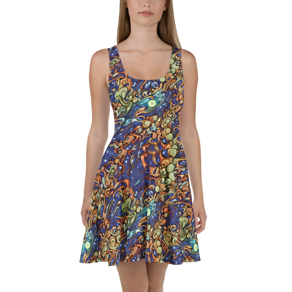Celestial Melt on Skater Dress — Front