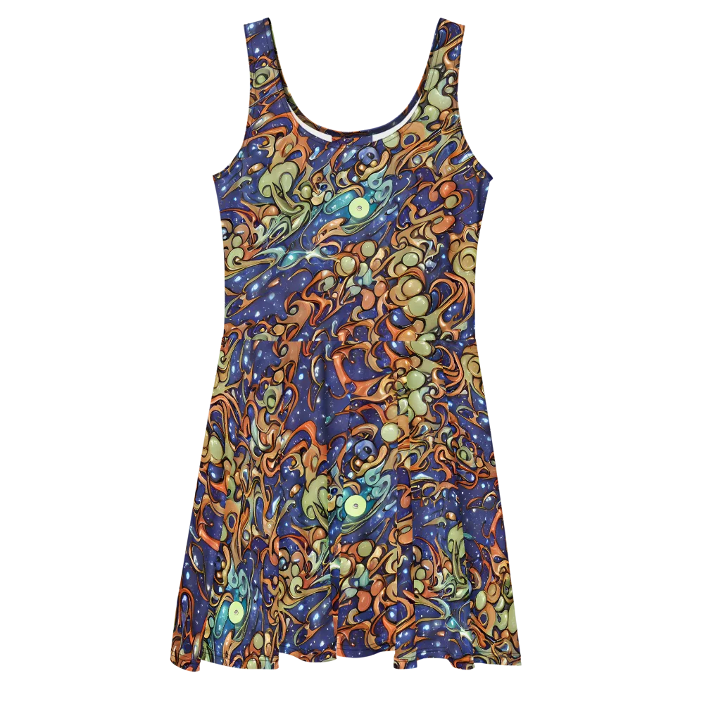 Celestial Melt on Skater Dress — Front