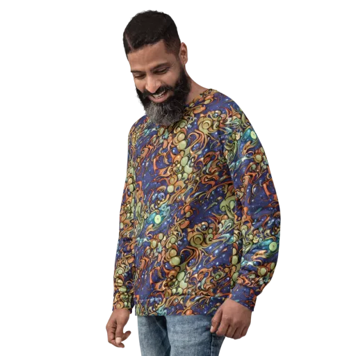 Celestial Melt on a Sweatshirt