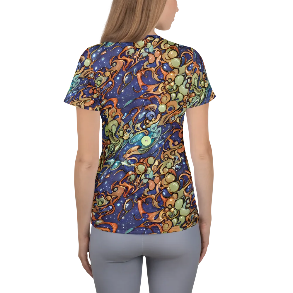 Celestial Melt on Women's Athletic T-Shirt — Back