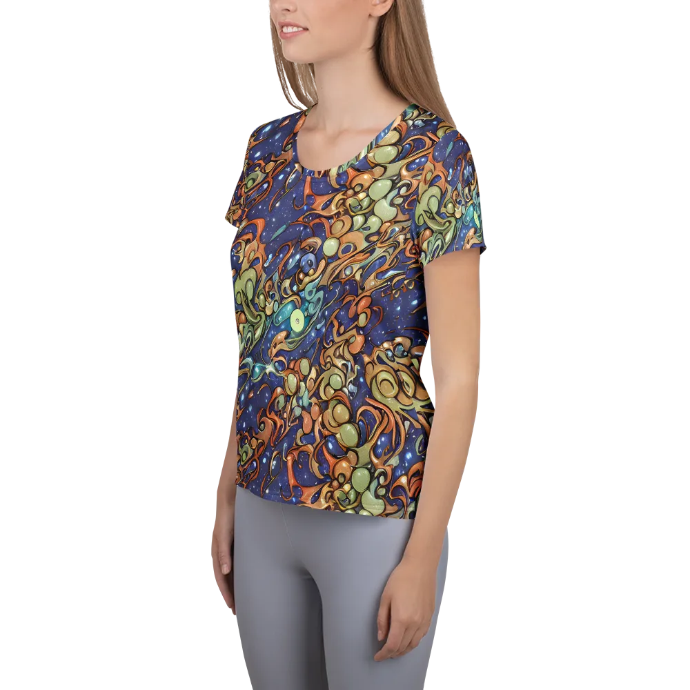 Celestial Melt on Women's Athletic T-Shirt — Left