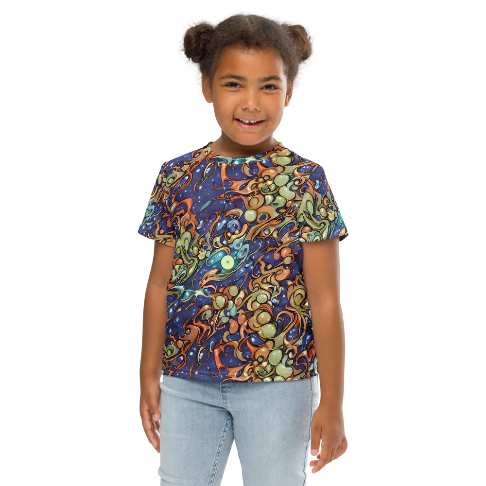 Celestial Melt on Kids Crew Neck T-Shirt — Front
