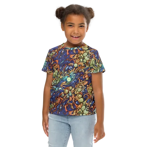 Celestial Melt on a Kids Crew Neck T-Shirt
