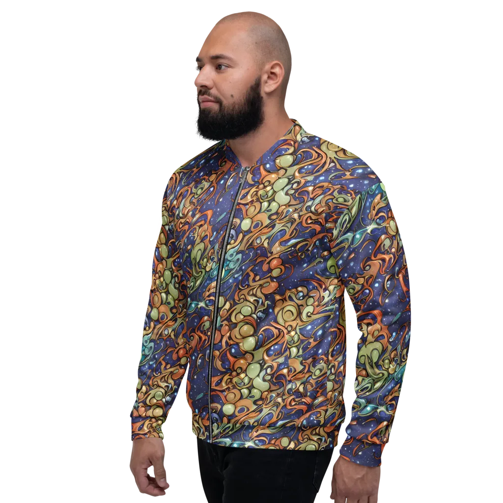 Celestial Melt on Bomber Jacket — Left