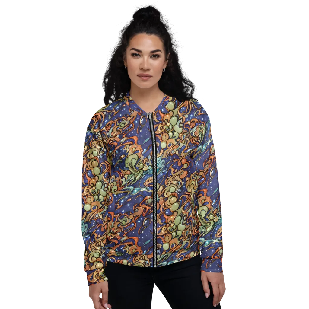 Celestial Melt on Bomber Jacket — Front